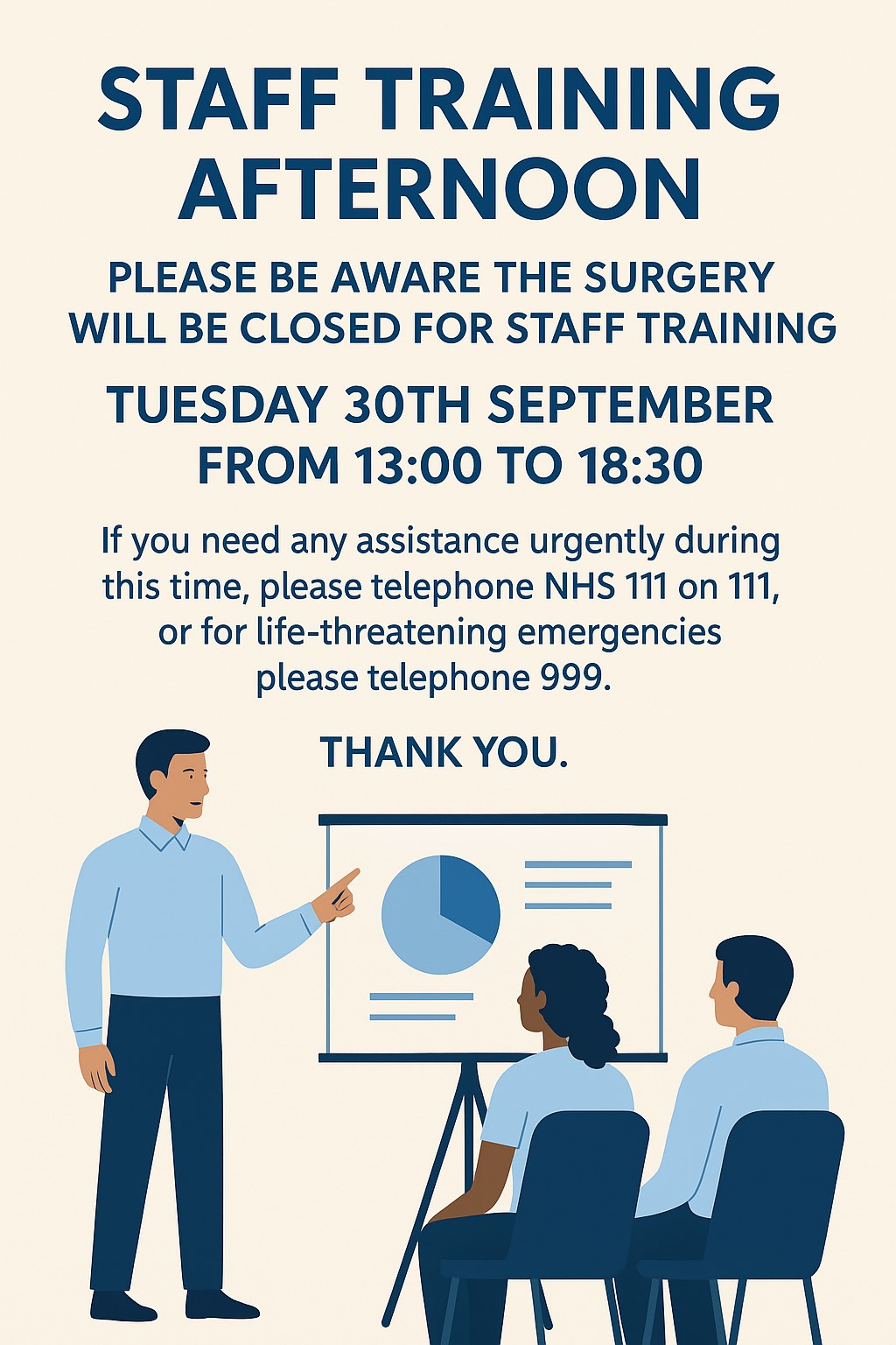 Training Day - 30th September 2025 From 13:00 to 18:30