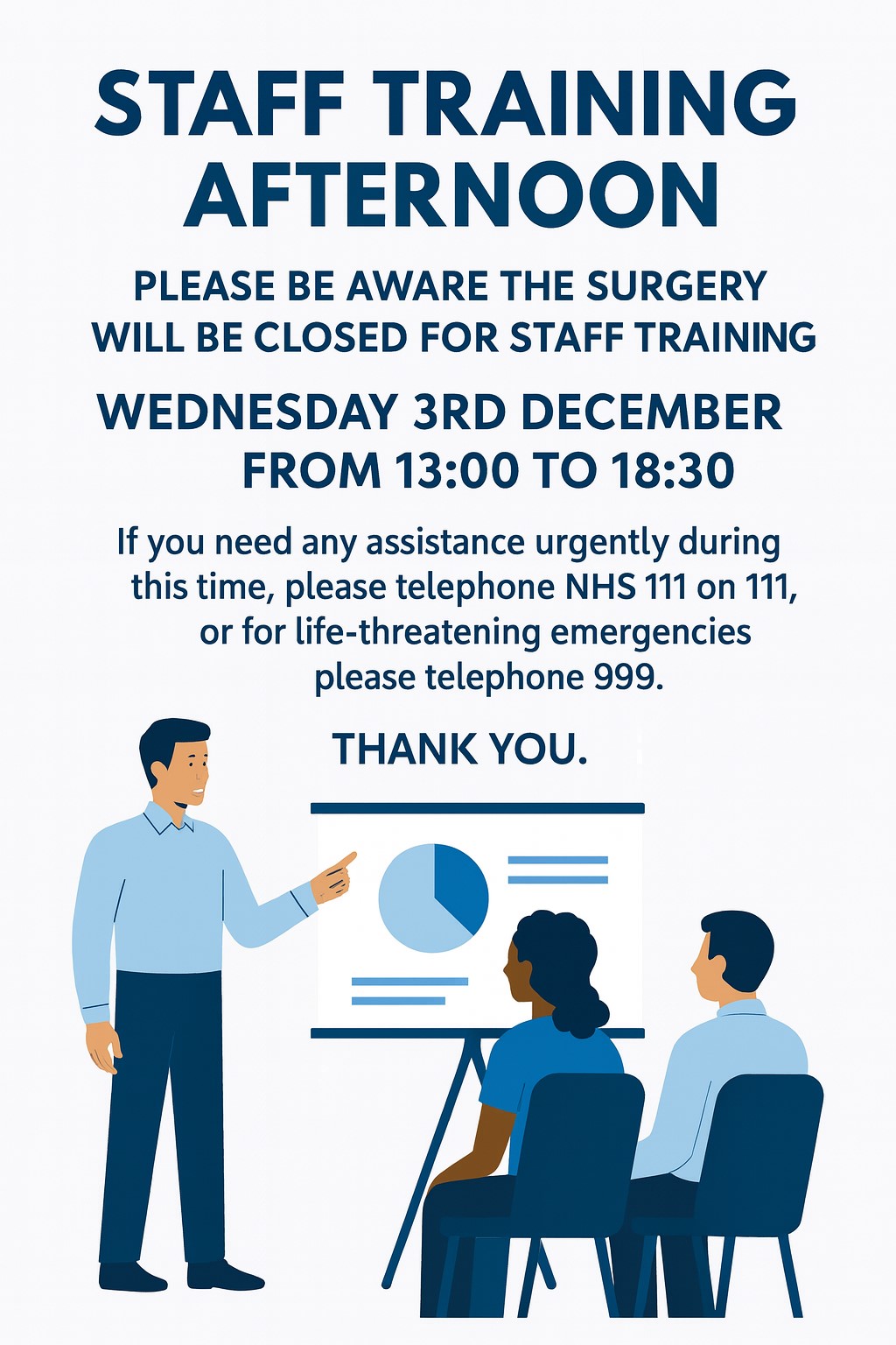 Staff Training Afternoon 03rd December 2025